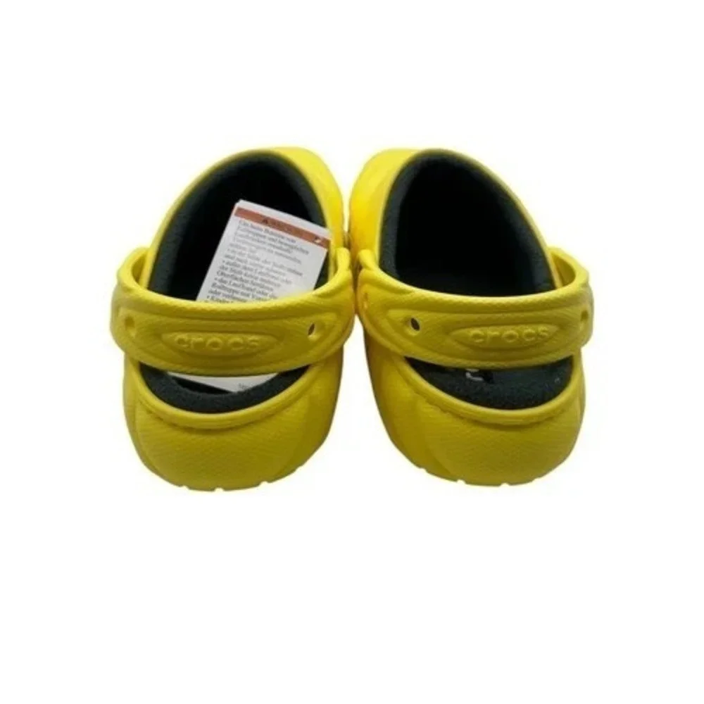 Crocs Classic Lined Overpuff Clogs Cyber‎ Yellow 210059-77J Sz 10M 12W